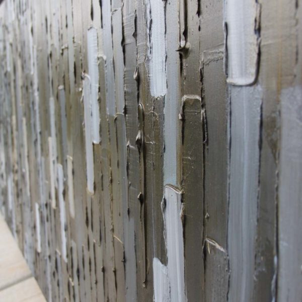 Bridge - inset -Acrylic on birch panel by Christie Owen