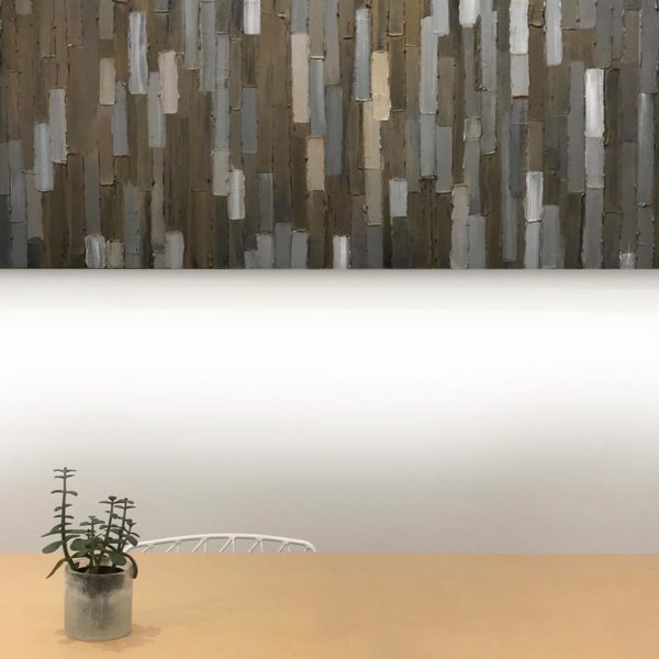 Bridge - installed 2 -Acrylic on birch panel by Christie Owen