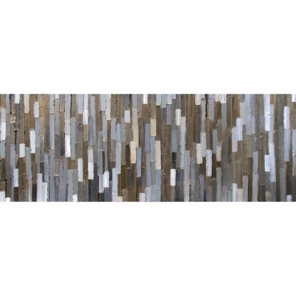 Bridge - installed 2-Acrylic on birch panel by Christie Owen