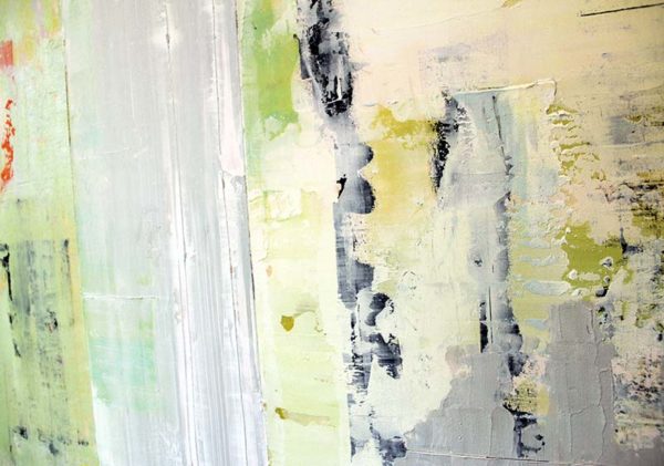 Brighton Beach -inset - 48x48 - Acrylic on birch panel by christie owen