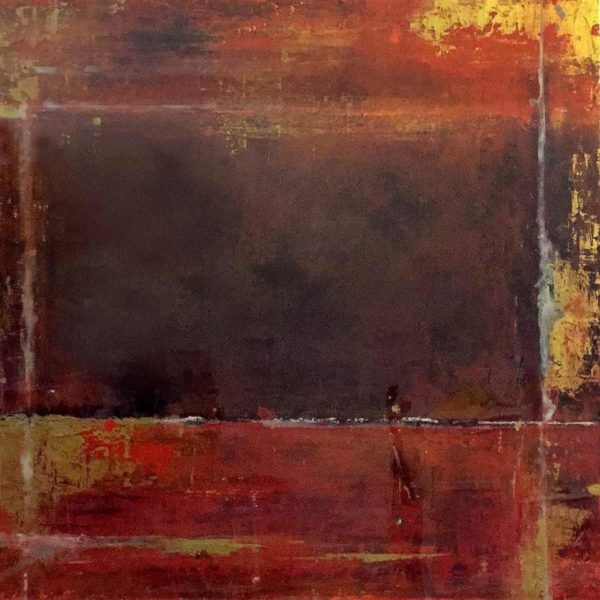 wine rust Acrylic and resin on Canvas - Christie Owen